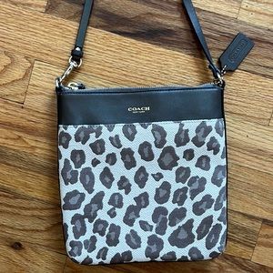 Cheetah coach cross body